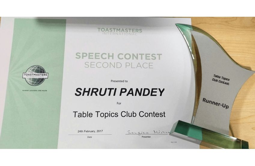 Toastmasters Organisation Contest